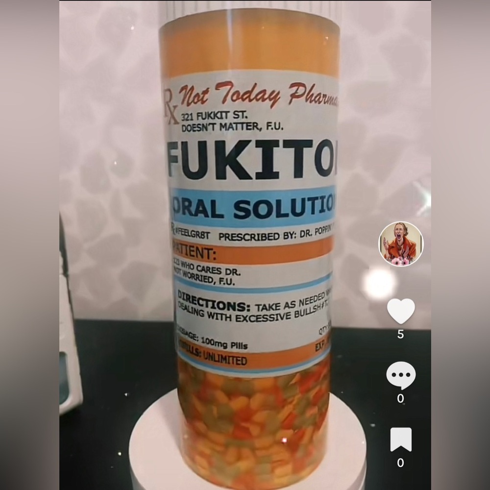 Funny tumbler ! Last one available .20 oz . New!